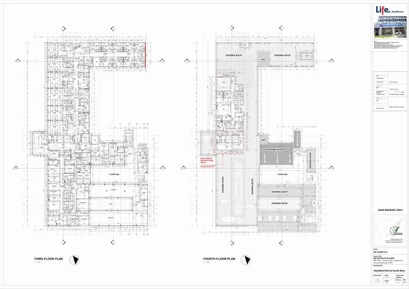 Brenthurst Life Hospital: 10-16 BRENTHURST LIFE HOSPITAL THIRD AND FOURTH FLOOR PLAN