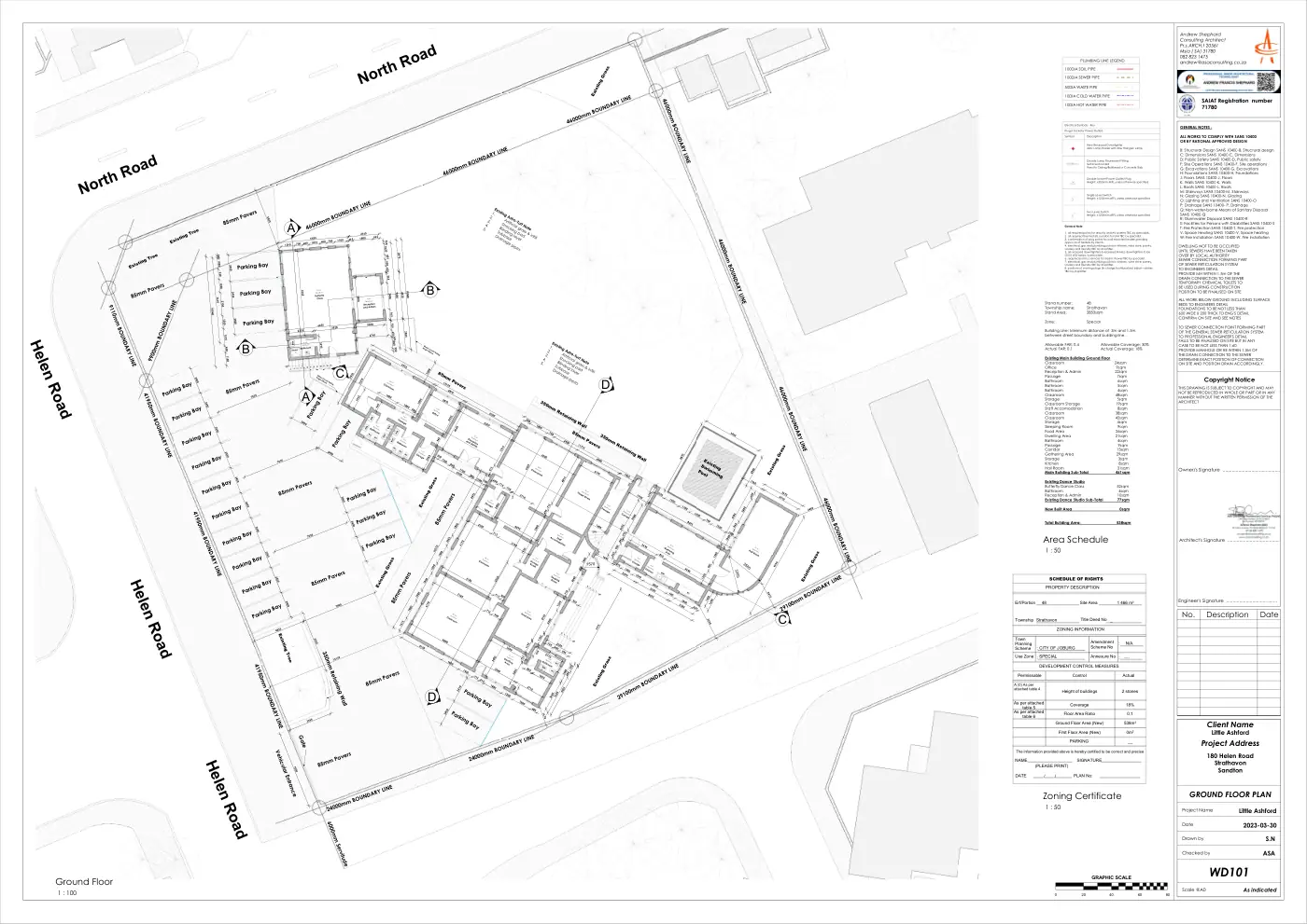 Little Ashford - Erf 48 Crèche: 03-30 Little Ashford ERF48 A0 Plans First Draft