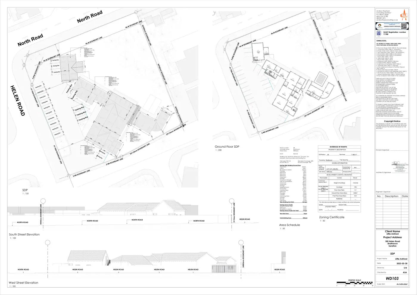Little Ashford - Erf 48 Crèche: 03-30 Little Ashford ERF48 A0 Plans First Draft