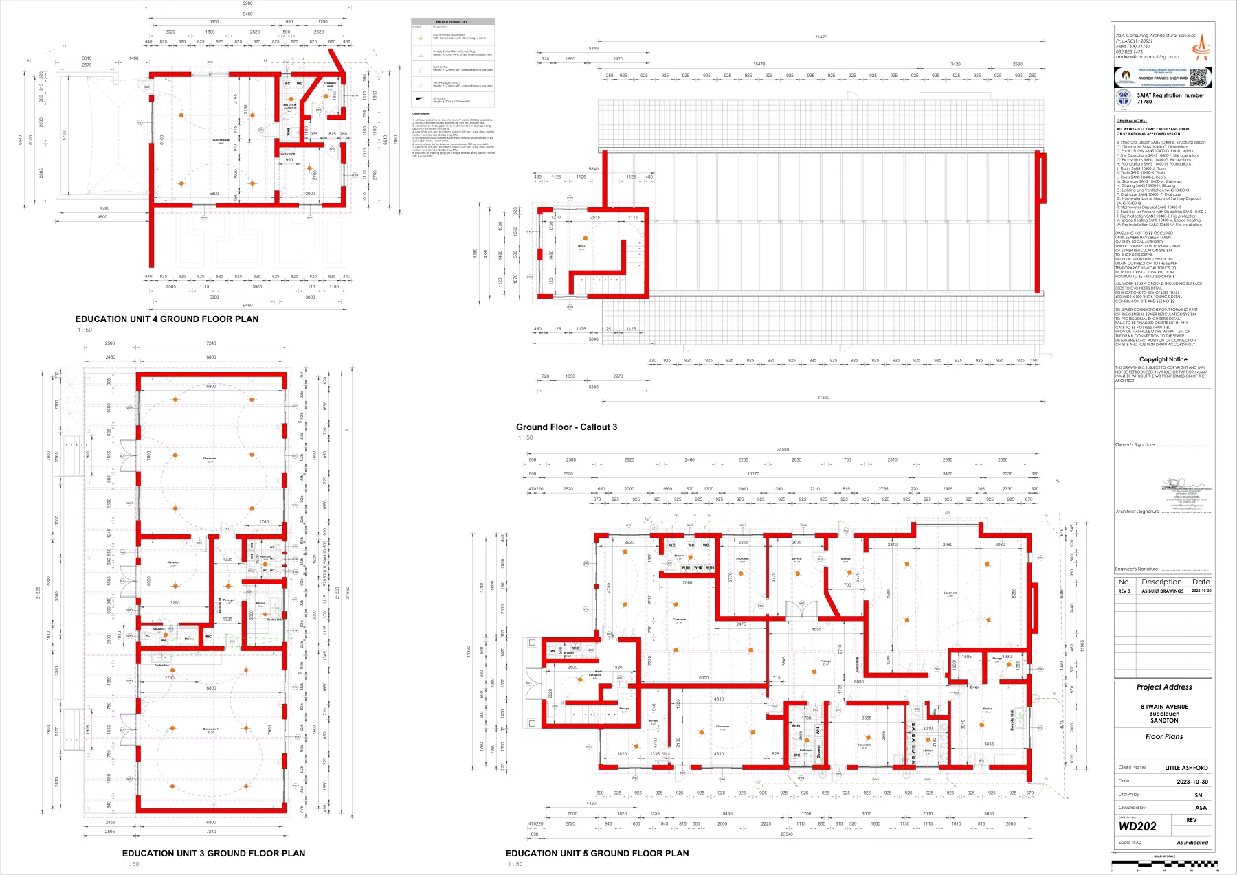 Little Ashford - Buccleuch: Building plans