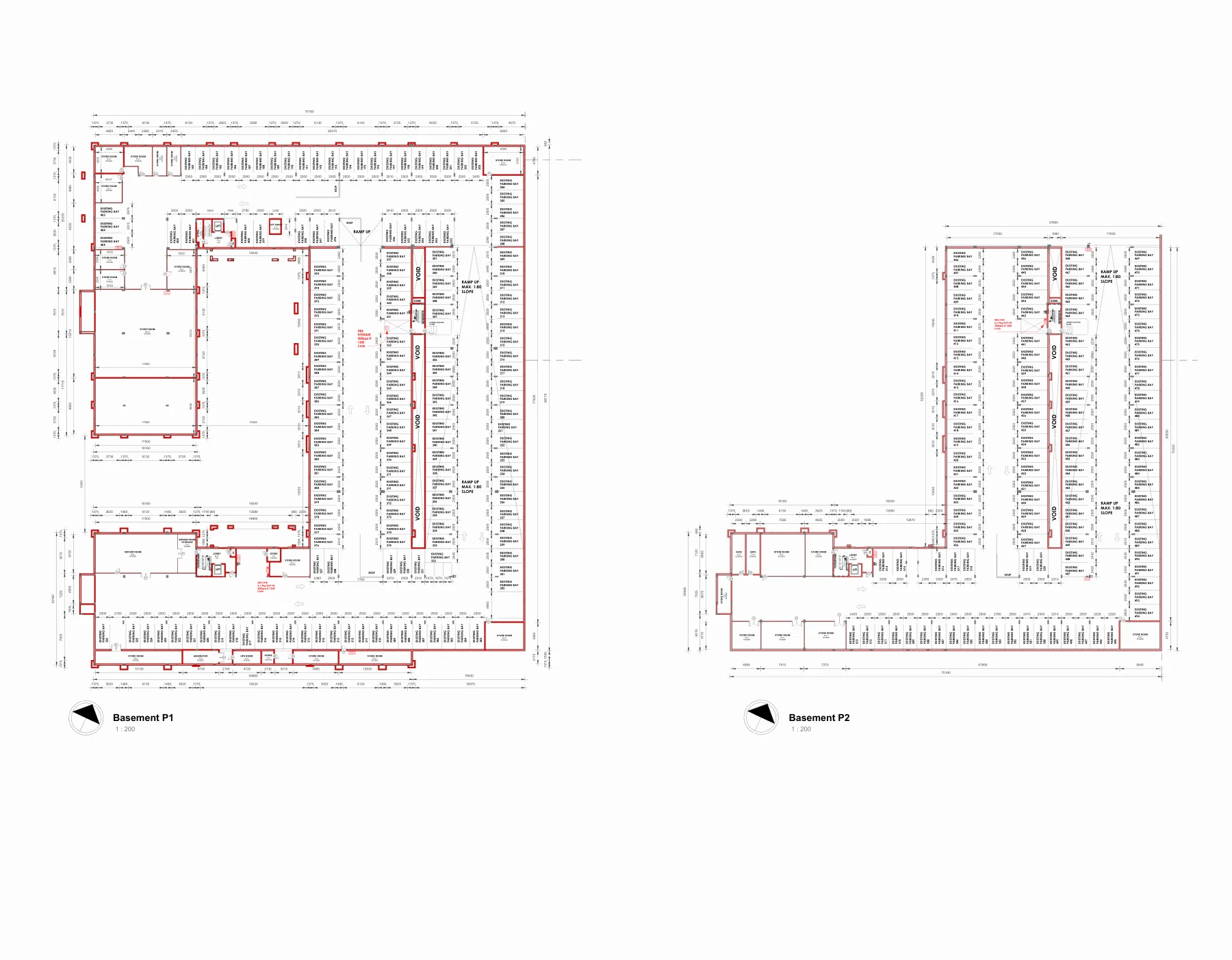 300 Middel: Architectural plans