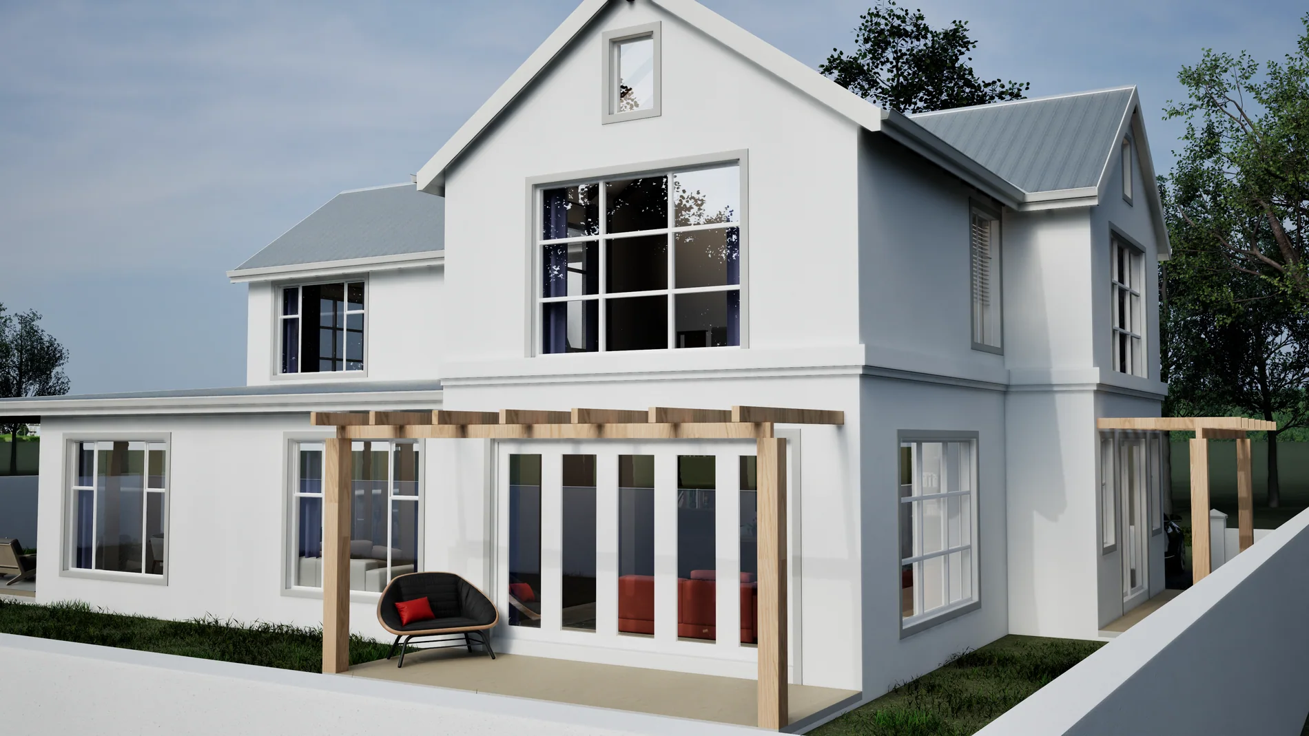 Harare Collection 1: Garden elevation visualisation