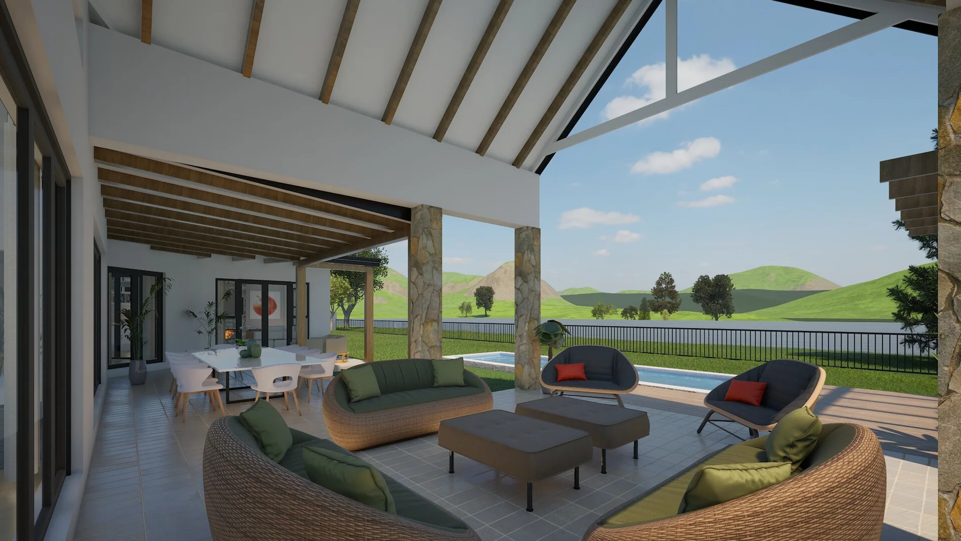 Harare Collection 2: Covered terrace visualisation